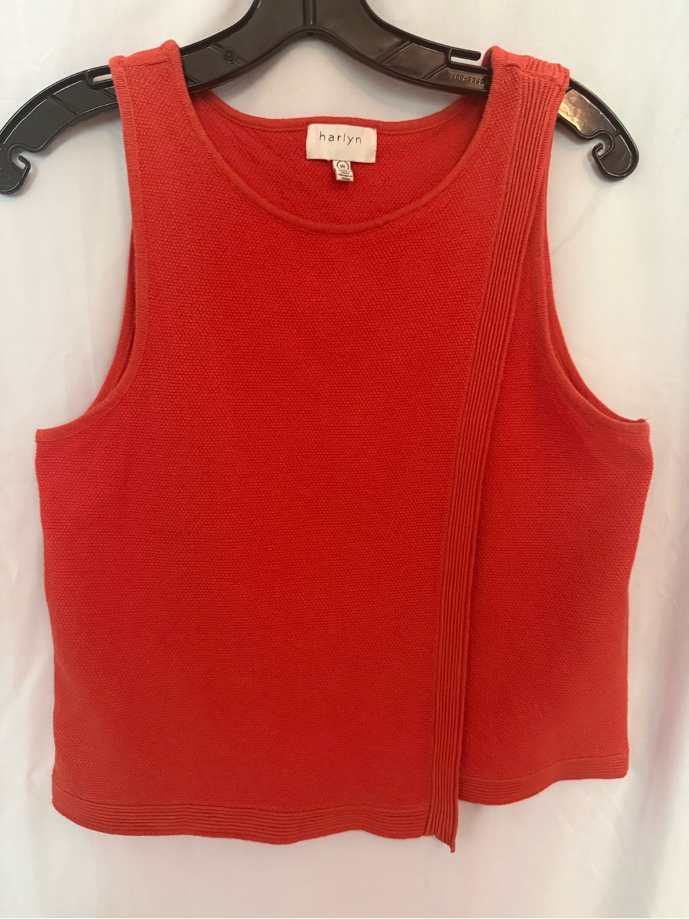 Harlyn Red Sleeveless Knit Shell